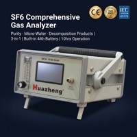 Analyseur de gaz SF6 complet 4 en 1 Huazheng NDIR pour la décomposition du point de rosée et la détection de SO2, H2S, CO, CF4