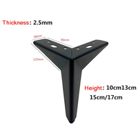 Offre Spéciale Moderne Y FORME Noir Or Chrome Chaise Base En Métal Fer Meubles Pieds Cabinet Jambe Lit Canapé Jambes En Laiton Meubles Jambes