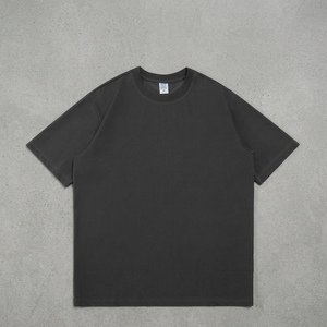 Camiseta de Hombre Oversize de Algodón 100% de 220 GSM con Cuello Redondo y Manga Corta, Estampado por Transferencia Térmica, Casual, Suelta y de Peso Pesado, Personalizada al por Mayor - Product Image 2