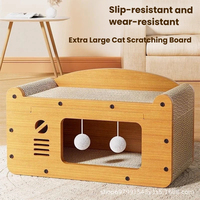 Mobilier pour chat durable : Griffoir, Maison-lit en carton, Lit pour animaux de compagnie