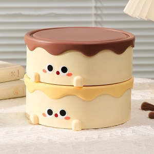 Torta di <span class=keywords><strong>cioccolato</strong></span> <span class=keywords><strong>specchio</strong></span> per il trucco con scatola di immagazzinaggio portatile di grande capacità di gioielli scatola di immagazzinaggio <span class=keywords><strong>specchio</strong></span> Desktop <span class=keywords><strong>specchio</strong></span> cosmetico - Product Image 2