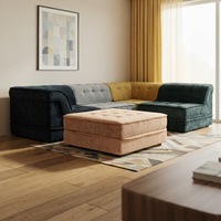 Canapé modulable personnalisable en tissu multicolore pour salon – Collection Hot Furniture