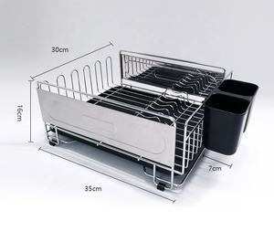 Кухонный Органайзер BSCI из нержавеющей стали Стойка для посуды + держатель для стекла + лоток для размораживания - Product Image 4