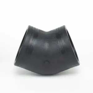 100% New Material Butt Welding Hdpe Pipe Fittings Bend Electrofusion 45 Degree Elbow