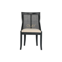 Chaise de salle à manger moderne Ultra Side, revêtement en cuir, pieds en bois massif, beige, lot de 2, écologique, durable