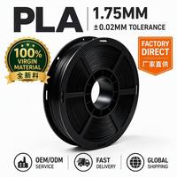 Filament d'imprimante 3D en résine PLA vierge 1,75 mm, sans nœuds, extrusion stable, prix de gros pour les fabricants