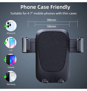 Soporte de Coche <span class=keywords><strong>para</strong></span> Teléfono con Liberación de un Botón <span class=keywords><strong>para</strong></span> Parabrisas y Salpicadero, Soporte de Escritorio Resistente a Altas Temperaturas con Ventosa - Product Image 2