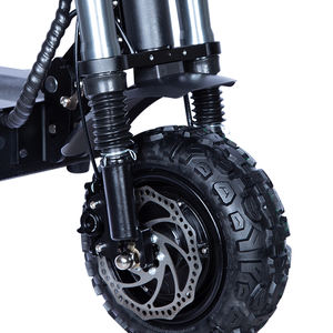 Scooter électrique pliable 2026 de bonne qualité, longue distance, vitesse rapide, suspension avant à huile, accélérateur au doigt, 6000W, double moteur, 60V - Product Image 5