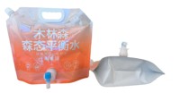 Emballage minéral réutilisable, pliable, étanche, facile à nettoyer, recyclable, pour diverses poches d'eau de 5 L