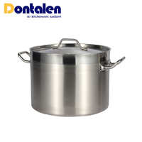 Casseroles de cuisine en acier inoxydable, corps en Satin et métal, grands ustensiles de cuisine, Induction commerciale, stock robuste, Style 04