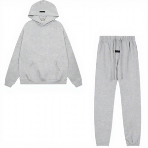 <span class=keywords><strong>Pantaloni</strong></span> Sportivi 100% Cotone Senza Cuffie SS22 Essentials con Stampa Floccata, Modello Largo da <span class=keywords><strong>Uomo</strong></span> Y2K Hip-Hop, Logo Personalizzato, Vita Alta, Streetwear di Lusso - Product Image 1