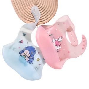 ผ้ากันเปื้อนซิลิโคนสำหรับเด็กทารก เกรดอาหาร กันน้ำ ผ้ากันเปื้อนเด็กเล็ก นุ่ม ปรับได้ ลายการ์ตูน - Product Image 1