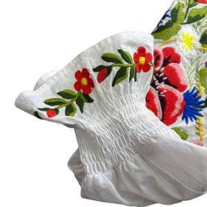 Top Corto Sexy con Bordado, Estilo Casual, Hombros Descubiertos, Manga Larga, Color y Talla Personalizables OEM, Nuevo Estilo - Product Image 5