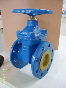 Vanne à lame plate <span class=keywords><strong>SEB</strong></span> à commande hydraulique DIN3352-F4 à tige non élévatrice et siège souple pour eau 120°C, garantie 3 ans - Product Image 1