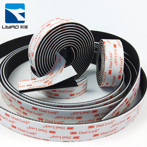 morir corte Venta caliente de alta pegajosa clara recerrable sujetador adhesivo <span class=keywords><strong>3</strong></span> m de doble gancho cerradura y bucle de cinta - Product Image 6