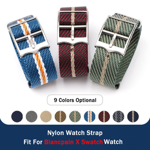 <span class=keywords><strong>Correa</strong></span> de reloj al por mayor de tela de cinturón de seguridad de una sola pasada, correas de reloj tejidas de 22 mm, <span class=keywords><strong>correa</strong></span> de reloj de nailon y lona para Blancpain X <span class=keywords><strong>Swatch</strong></span> - Product Image 2