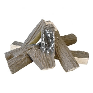 5 miếng gỗ gốm <span class=keywords><strong>log</strong></span> đặt cho lò sưởi và Propane hố lửa - Product Image 1