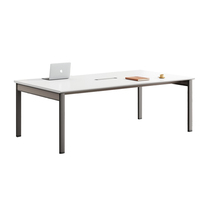 Ensemble de mobilier de bureau commercial en bois haut de gamme et moderne, table de conférence et chaises de haute qualité pour hôtels et écoles