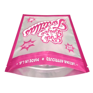 Custom Printed Three Side Seal Zipper <b>Foil</b> Pouch Food Resealable Packaging Bag With Clear <b>Window</b> For Tortilla Snack - Product Image 5