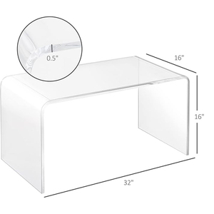 Chất lượng cao đa năng tùy chỉnh Bàn cà phê Acrylic và ghế Acrylic cho bàn ăn - Product Image 1