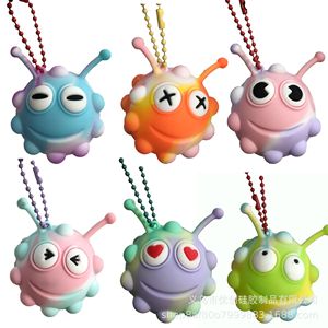 Juguete Antiestrés de Burbujas para Dedos, Descomprimidor 3D con Forma de Oruga, Pelota de Plástico para Aliviar el Estrés, Juguete para Niños de 5 a 7 Años - Product Image 2