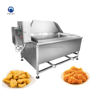 Automatic Discharging Round Basket Peanut French Fries Potato Chips Deep Fryer Machine