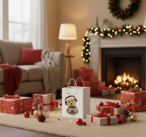 Borsa regalo Mi House Market Bear Series 44x31x12 cm in tessuto non tessuto per confezioni regalo natalizie - Product Image 2