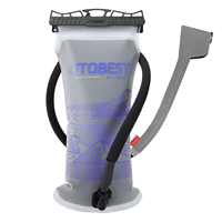 UTOBEST Poche à eau isotherme 3L anti-fuite en TPU avec valve de morsure en silicone et système de verrouillage Push-Pull pour sac à dos de randonnée – Design tendance