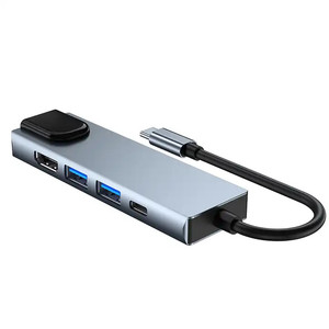 Multiport USB C Hub 3 0 2.0 Docking Station with RJ45 Ethernet 5 in 1 USB Hub Charging Type C Pc <strong>Accessories</strong> <strong>Computer</strong> - Product Image 3