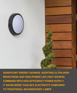 Lámpara LED Redonda y Ovalada para Exteriores, Carcasa de Aluminio, para Casa, Dormitorio, Hotel, Balcón, Patio - Product Image 3