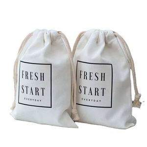 Bolsa de Regalo de Muselina de Algodón Orgánico Beige Personalizada con Cordón para Jabón, para Promoción y Protección Contra el Polvo - Product Image 5