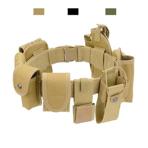 Tactic Waist <b>Belt</b> with Pouches <b>Holster</b> Adjustable Strap Tactical Training Duty Utility <b>Belts</b> Multifunctional Security <b>Belts</b> - Product Image 1