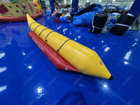 Prix de gros Sports nautiques 5 personnes Pvc Jaune Gonflable Banana Boat Remorquable Fly Fish Banana Tube