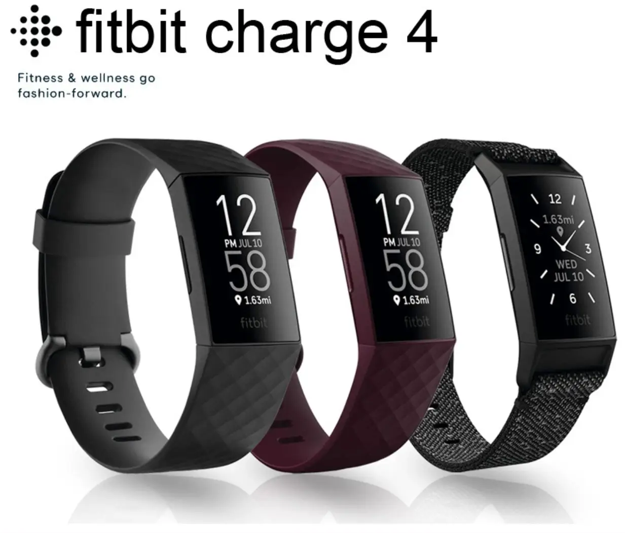 Fitbit Phí 4 Thể Thao Tập Thể Dục Tracker Tập Thể Dục Sức Khỏe Vòng Đeo Tay GPS Heart Rate Ngủ Màn Hình Waterpoof Cho IOS Android