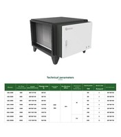 Précipitateur électrostatique commercial pour cuisine industrielle, éliminateur de fumée de barbecue, purificateur de fumée de cuisine ESP 304SS pour restaurant