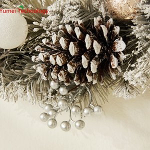 <b>Christmas</b> flower head, <b>Christmas</b> wreath decorations, <b>Christmas</b> vine wreaths, in stock, Noki door hanging decorations - Product Image 1