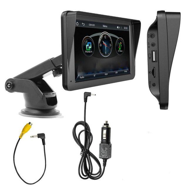 7" Wireless Carplay Portable Car Screen Radio Android Auto Car Bluetooth Mp5 Player Reverse Video Radio