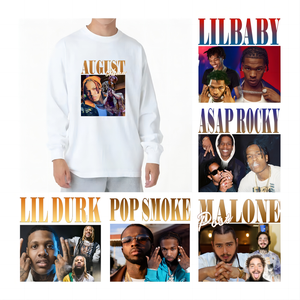 Tupac rapper ca sĩ màn hình in chuyển tùy chỉnh cho dịch vụ in dtf cho áo thun có thể giặt Vật liệu thú cưng - Product Image 4