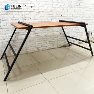 Black Legs for Furniture Coffee Table Base No Screw Easy to Install Metal Legs Furniture Iron Outdoor Bench Legs