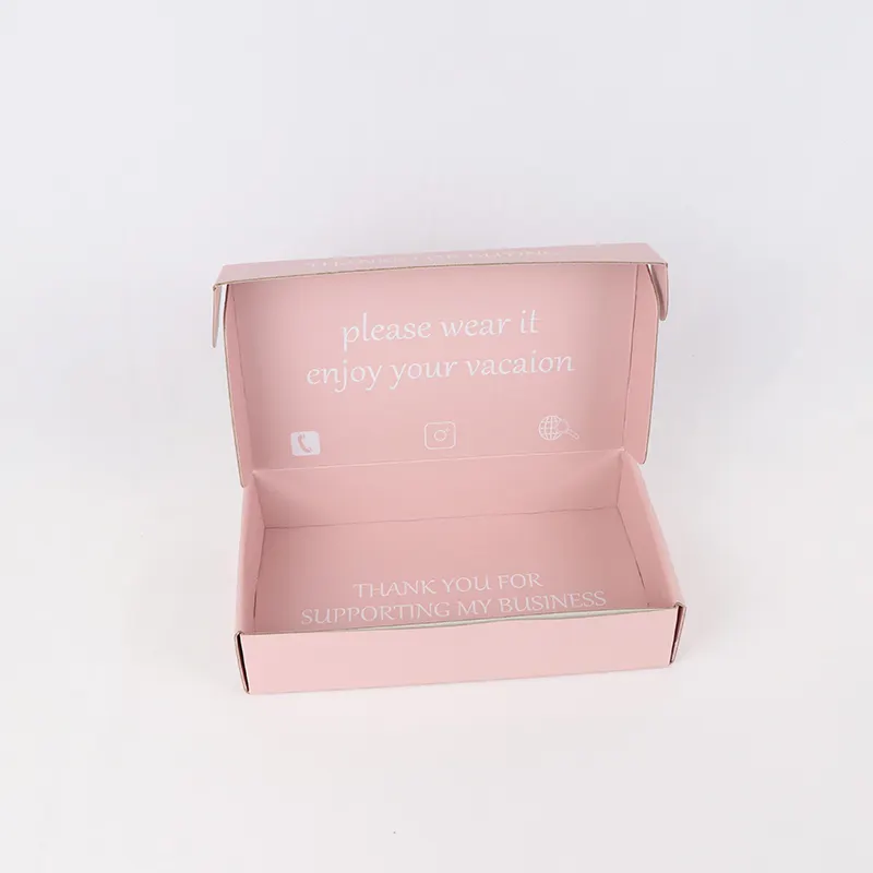 Индивидуальные печатные розовые почтовые упаковочные коробки с логотипом, маленькие подарочные гофрированные почтовые коробки для чехла для телефона