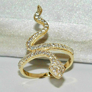 Anillo de Diamantes de Oro Amarillo para Mujer T0661, Corte Brillante Redondo, Color G Natural, Estilo de Uso Diario de Lujo - Product Image 3