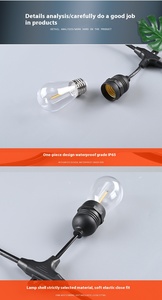 Đèn <span class=keywords><strong>LED</strong></span> năng lượng mặt trời ngoài trời chất lượng cao, chống nước tiêu chuẩn IP55, dùng làm đèn trang trí sân vườn, đám cưới, tiệc tùng - Product Image 5