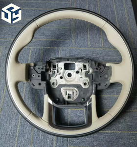<span class=keywords><strong>Volante</strong></span> de coche de cuero perforado con costuras blancas de fibra de carbono mate 2020 de alta calidad para Land Rover Range Rover 2016 - Product Image 3