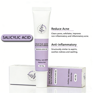 Crème anti-acné à <span class=keywords><strong>l</strong></span>'<span class=keywords><strong>acide</strong></span> <span class=keywords><strong>salicylique</strong></span>, réduit les boutons et les points noirs, anti-rougeurs, gel éliminateur <span class=keywords><strong>de</strong></span> cicatrices et <span class=keywords><strong>de</strong></span> taches, resserre les pores pour une peau lisse - Product Image 3