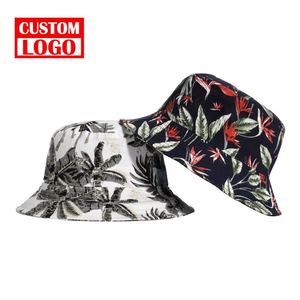 Custom Big Wide Brim Reversible Digital Printing Blanks 2 Side Full Printed Embroidery Logo Fisherman Sublimation Bucket <b>Hat</b> - Product Image 2