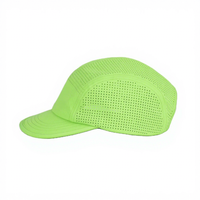 Casquette de sport en nylon à 5 panneaux, quatre saisons, personnalisable avec logo par transfert thermique, vente en gros, imperméable, séchage rapide, respirante