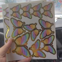 <strong>Best</strong> <strong>Selling</strong> 10pcs/bag Colored Cake Accessories Topper Paper <strong>Butterfly</strong> for Valentine's Day and Anniversary Cake Decorations
