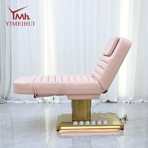 Cadeira Moderna Rosa Estética para Salão de Beleza, Cama de Spa Facial Elétrica Ajustável com Couro Sintético para Massagem de Cílios - Product Image 4