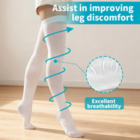 Bas de contention anti-embolie post-chirurgicaux pour femmes - Chaussettes de compression blanches