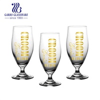 Verre en cristal transparent sans plomb flûtes à champagne gobelet à vin rouge boisson bière boissons verres ensemble de 4 pièces avec logo personnalisé